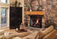 Majestic Biltmore 42" Radiant Wood Burning Fireplace, Herringbone Brick Pattern (SB80HB)